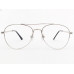 Computer Glasses Medium Size Aviator Silver Color