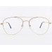 Computer Glasses Medium Size Aviator Gold Color