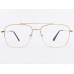 Computer Glasses Medium Size Aviator Square Gold Color