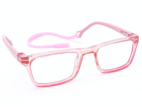 Computer Glasses Kids Size Rectangle Pink Color