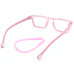 Computer Glasses Kids Size Rectangle Pink Color