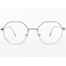 Computer Glasses Medium Size Hexagon Silver Color