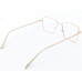 Computer Eyeglasses Medium Size Square Gold Color