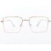 Computer Eyeglasses Medium Size Square Gold Color