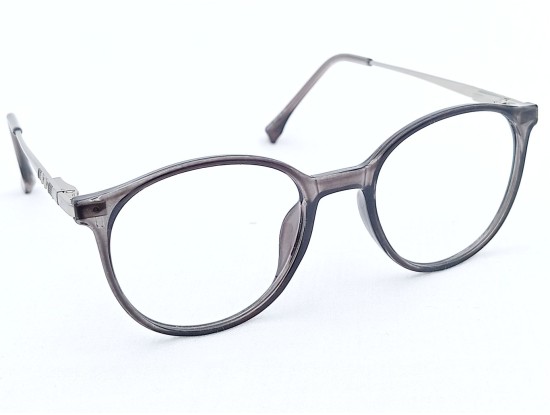 Computer Glasses Small Size Round Grey Colour