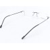 Computer Glasses Medium Size Rectangle Rimless Black Colour