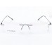 Medium Size Rectangle Rimless Black Color