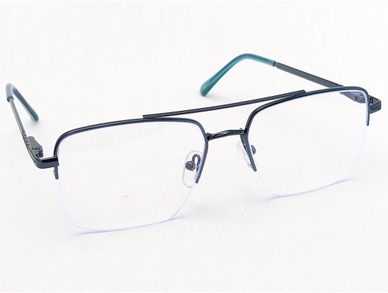 Medium Size Aviator Blue Half Frame