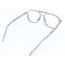 Medium Size Grey Transparent Aviator Square Sheet Frame