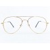 Medium Size Aviator Shape Gold Colour