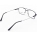 Medium Size Black Aviator Rectangle Memory Flexible Side