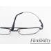 Medium Size Black Aviator Rectangle Memory Flexible Side