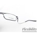 Medium Size Black Aviator Rectangle Memory Flexible Side