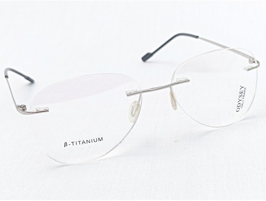 Medium Size Aviator Rimless Silver Colour