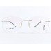 Medium Size Aviator Rimless Silver Colour