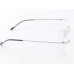 Medium Size Aviator Rimless Silver Colour