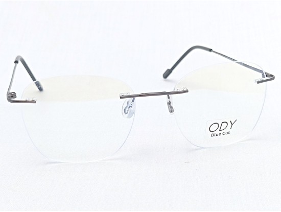 Medium Size Square Rimless Grey Colour