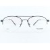 Medium Size Black Aviator Half Frame Memory Flexible Side