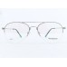 Medium Size Silver Aviator Half Frame Memory Flexible Side