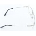 Medium Size Silver Aviator Half Frame Memory Flexible Side