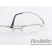 Medium Size Silver Aviator Half Frame Flexible Side