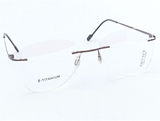 Medium Size Aviator Rimless Brown Colour