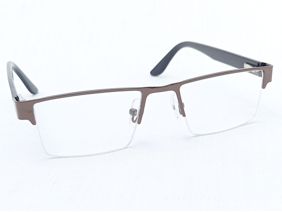 Medium Size Rectangle Brown Half Frame