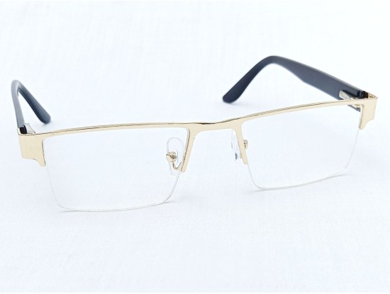 Medium Size Rectangle Light Gold Half Frame