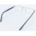 Medium Size Rectangle Light Gold Half Frame