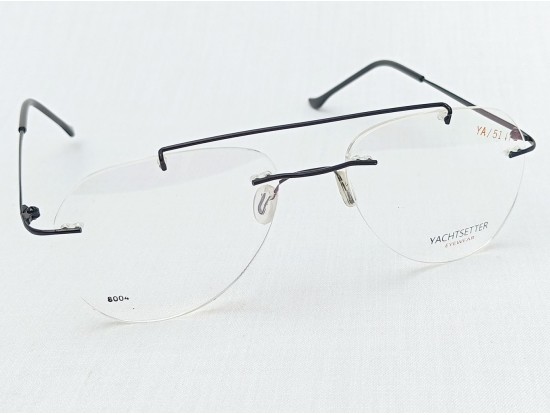 Medium Size Aviator Rimless Black Colour