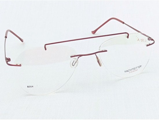 Medium Size Aviator Rimless Maroon Colour