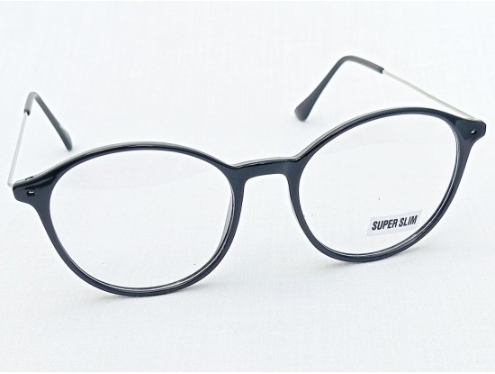 Medium Size Round Black Eyeglass