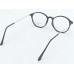 Medium Size Round Matte Black Eyeglass