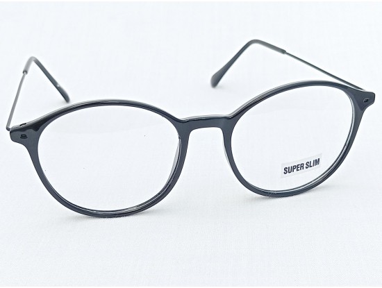 Medium Size Round Black Eyeglass