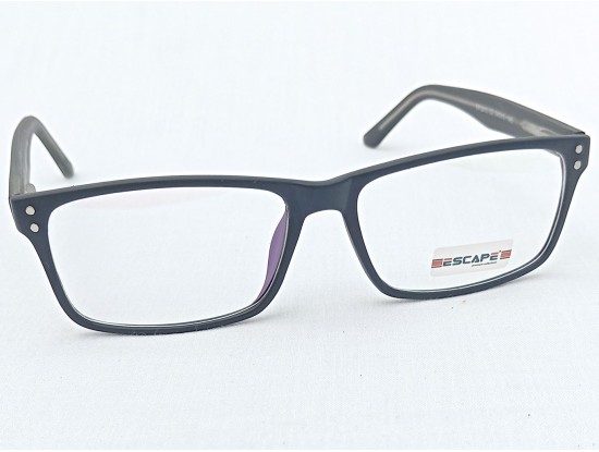 Medium Size Rectangle Matte Black Eyeglasses