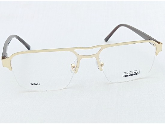 Medium Size Rectangle Gold Half Frame