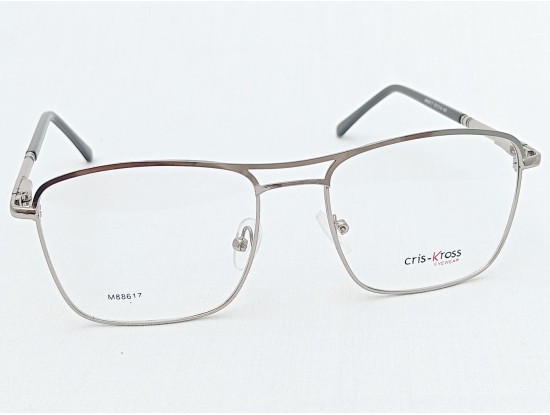 Medium Size Square Silver Colour Eyeglasses