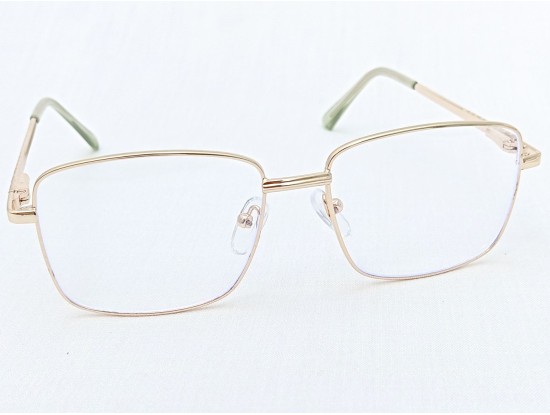 Medium Size Rectangle Gold Colour Eyeglasses