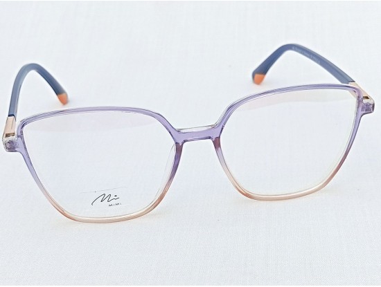 Medium Size Square Purple Transparent Eyeglasses