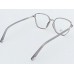 Medium Size Square Grey Transparent Eyeglasses