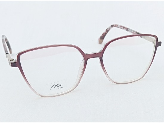 Medium Size Square Brown Transparent Eyeglasses