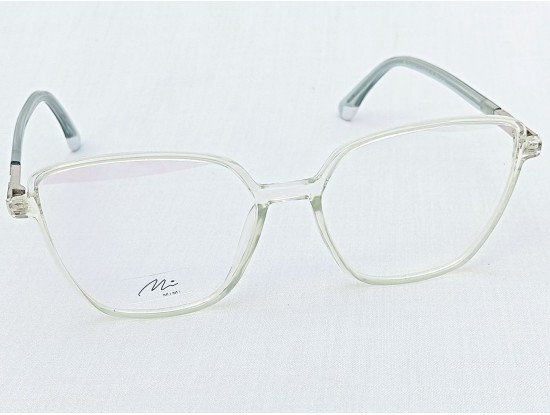 Medium Size Square Green Transparent Eyeglasses