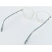 Medium Size Square Green Transparent Eyeglasses