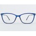 Medium Size Cateye Matte Blue Eyeglasses