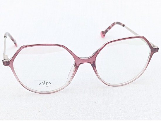 Medium Size Round Purple Transparent Eyeglasses