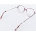 Medium Size Round Purple Transparent Eyeglasses