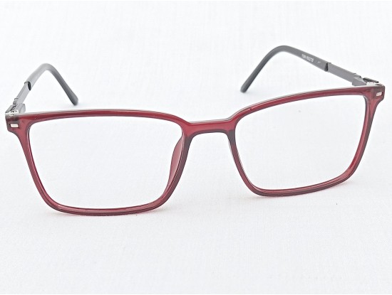 Medium Size Rectangle Maroon Eyeglasses