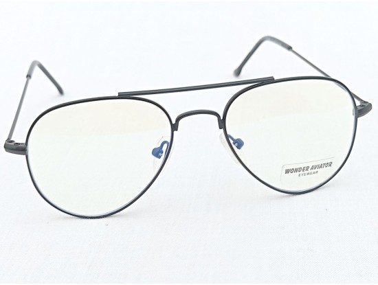 Small Size Aviator Black Color Eyeglass