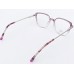 Medium Size Square Purple Transparent Eyeglasses