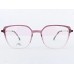 Medium Size Square Purple Transparent Eyeglasses